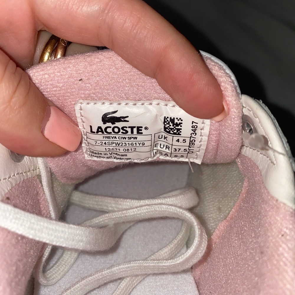 Women's Lacoste Freva Sports Shoes Leather 6.5NEW - Picture 10 of 10